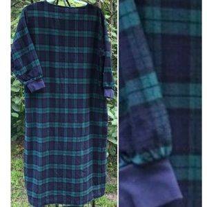 Vermont Country Store Flannel NWOT green pockets
